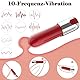 BDSMYEE Mini-Vibrator Vibrationseier für G-Punkt Klitoris Stimulator, Bullet Vibratoren mit Zehn Band Vibrator, Sexspielzeug für schwule, Paare, Frauen Reisen (rot)