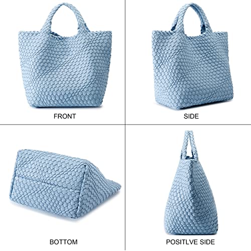 Image of Vegan Leather Purses for Women, Handmade Purses and Handbags Summer Beach Travel Tote Shoulder Bag | WOVEN
