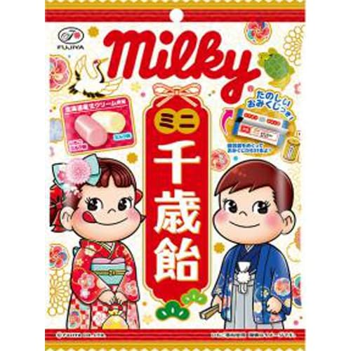 Amazon.co.jp: 不二家 ミルキーミニ千歳飴（袋） 65g×6袋 : 食品・飲料