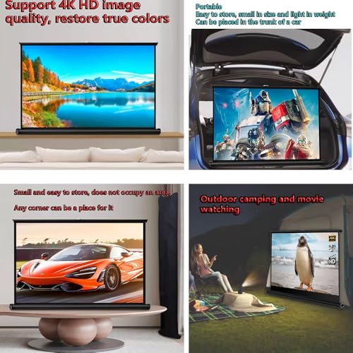 Pantalla Manual Retráctil de Proyector 50" 4:3 miniatura 6