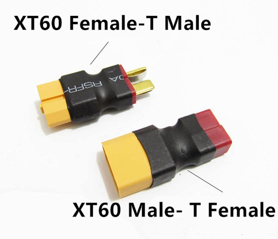 VUNIVERSUM Mr.Stecker Modellbau® XT60 Male to T-Dean T-Dean Female Adapter for Lipo Battery Pack of 2