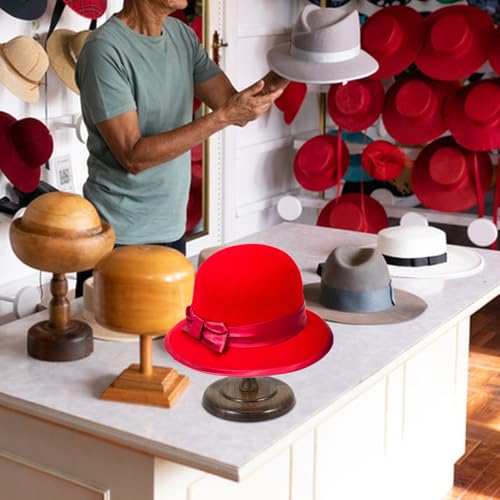 Présentoir à chapeaux en bois déco de table moderne café - 6
