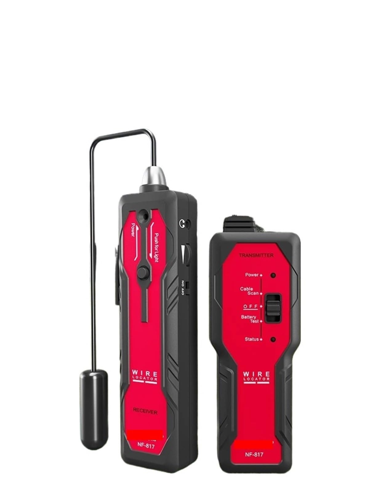 Mthckxjbsuz Nf-817 Cable Tracker, Underground Cable Locator Visual Fault Wire Tracer Anti-Interference Tester Professional Finder