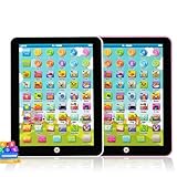 Kids Learning Pad/Tablet Interactive Toddler Toys with 6 Games to Words Numbers Alphabets Music and Multiple Modes, 2 Pack Educational Learning Toys for 2 3 Year Old Kids Boys and Girls(White+Pink)