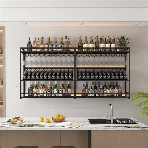 Soporte para botella de vino industrial de metal 100x25x100cm miniatura 3