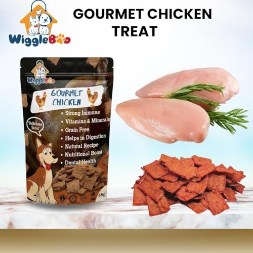 Image of Gourmet Chicken Dog Treat - Irresistible Flavor Fusion for a Healthy Pet, The Perfect Snack to Satisfy Your Dog's Cravings, A Burst of Gourmet Chicken Flavor to Delight Your Dog (45g)