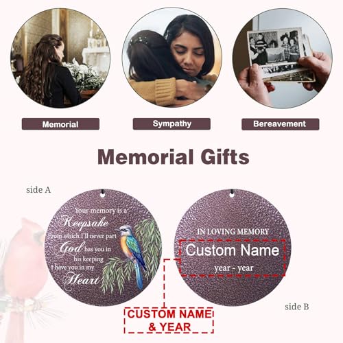 Image of Personalized 30 /36 /45 inch Deep Tone Wind Chimes Memorial for Loss of Loved One, Mom, Dad, Sympathy Gifts for Loss Lover Remembrance Bereavement Funeral