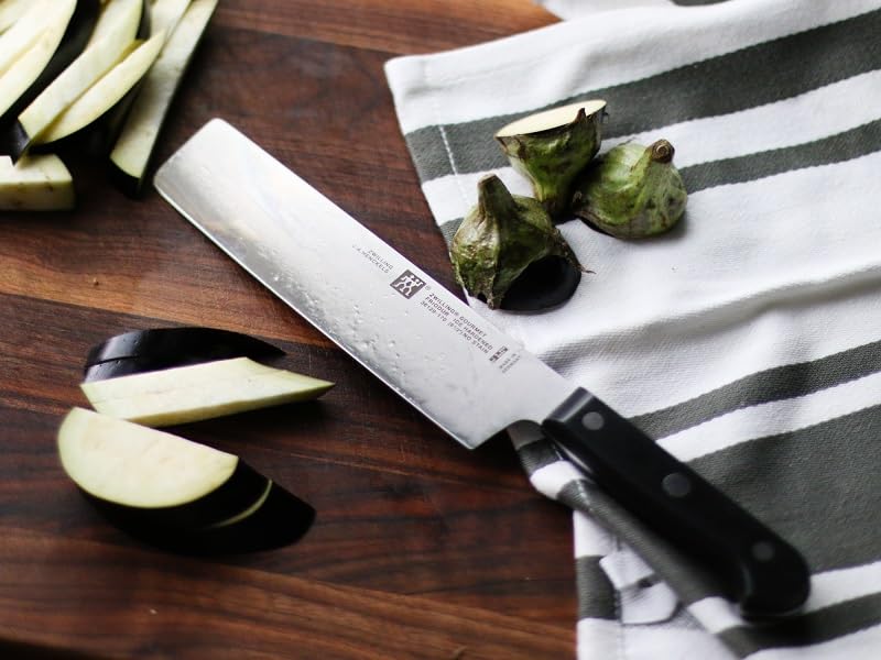 ZWILLING Gourmet Nakiri Messer, 17 cm, Rostfreier Spezialstahl, Ergonomischer Kunststoff-Griff, Schwarz - Made in Germany – Ansicht 2