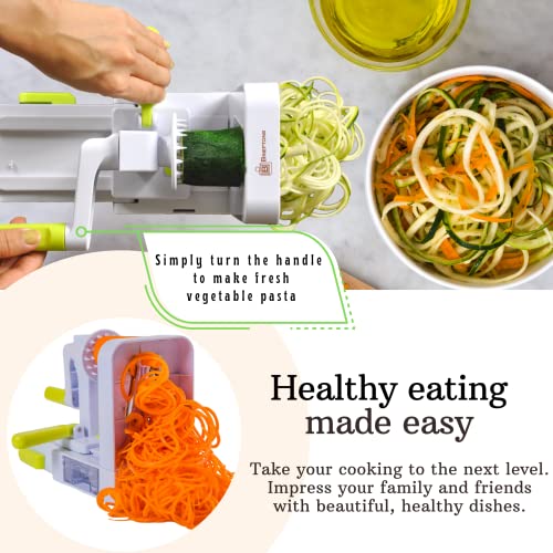 Brieftons-QuickFold-5-Blade-Spiralizer-Versatile-Compact-Foldable-Vegetable-Spiral-Slicer-Best-Veggie-Pasta-Spaghetti-Maker-for-Low-CarbPaleoGluten-Free-with-Brush-4-Recipe-Ebooks