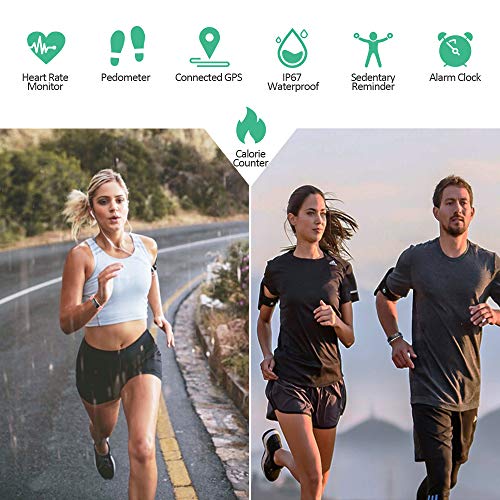 Lintelek Fitness Activity Tracker HR, Fit Watch Sleep Monitor Pedometer Calorie Counter, Sport Watch Fitness Gifts for Men, Women, Kids