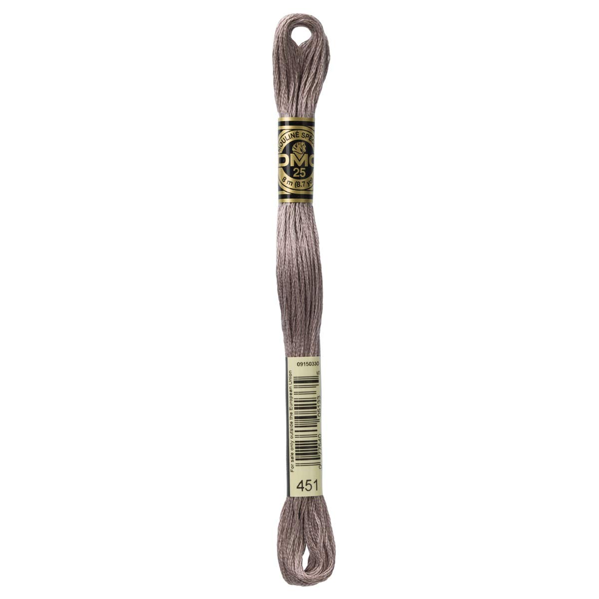 DMC Embroidery Floss Mouline Stranded Cotton Thread for Hand Embroidery and Sewing - Colour No: 451-3 x 8m Skeins โ image 1