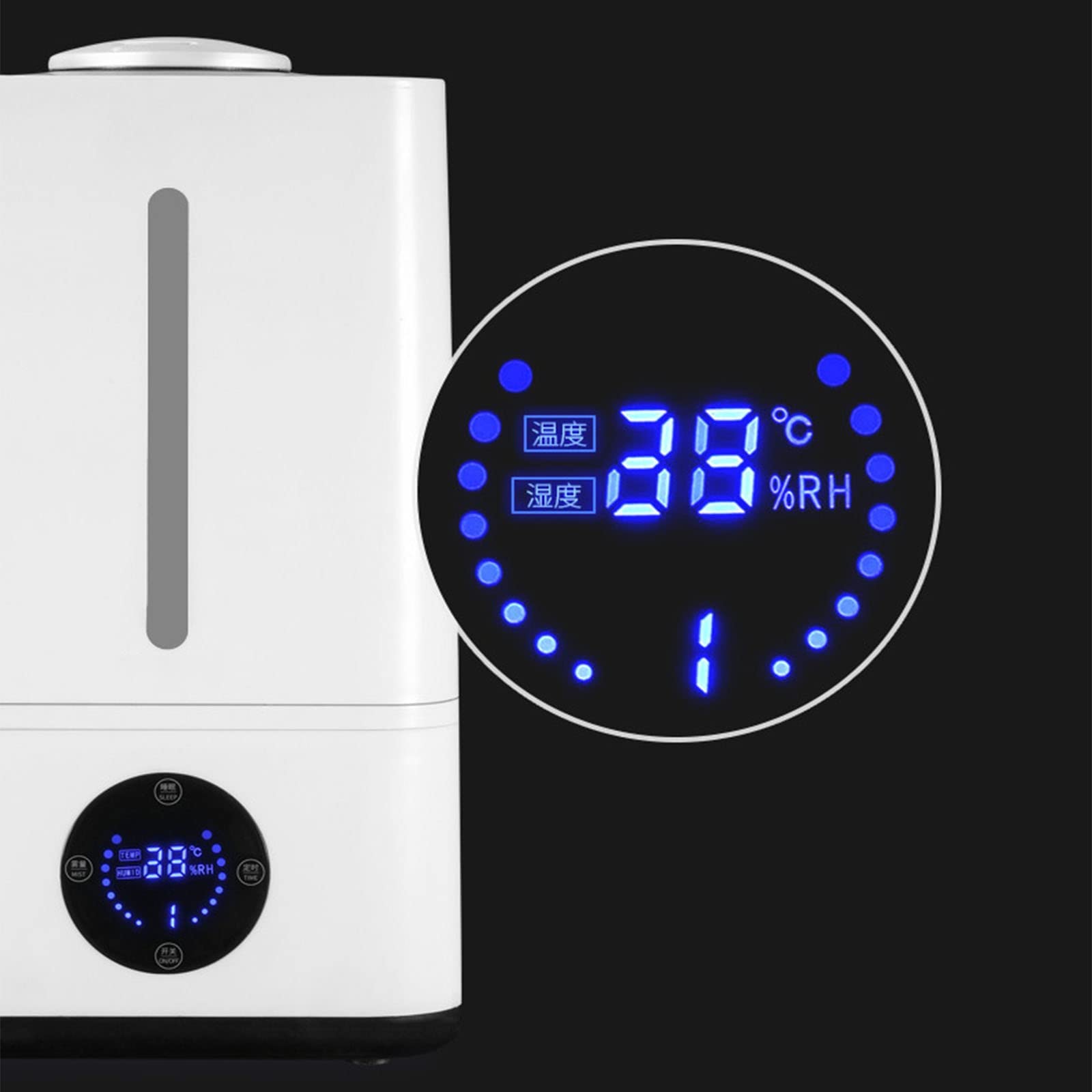 Humidificador, humidificador de Aire humidificador de Niebla para humidificadores de Escritorio personales portátiles de Dormitorio, 3 Modos de Niebla y Apagado automático, Super
