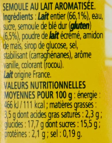 Semoule Au Lait Vanille La Laitiere Les 4 Pots De 115 G - vue 4