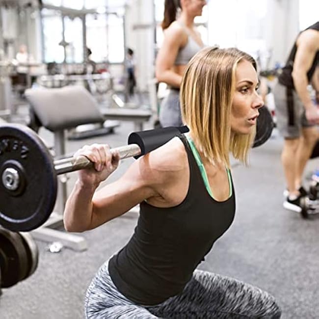 Barbell Pad Squat Pad Protector for Neck Shoulders Foam Weight Lifting Pad Cushion Lunges Hip Thrusts Gym Fitness Equipment Accessory for Olympic and Standard Bar