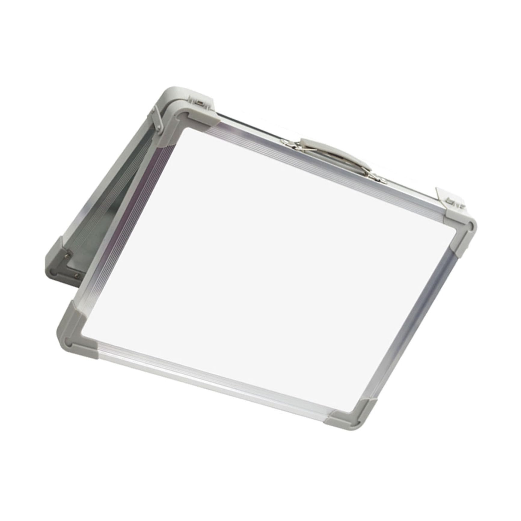 Lavagna Bianca da Tavolo Pieghevole Bifacciale Magnetica Cancellabile, Mini Lavagna Portatile Superficie Liscia per Casa, Ufficio e Scuola, Supporto da Scrivania per Insegnanti