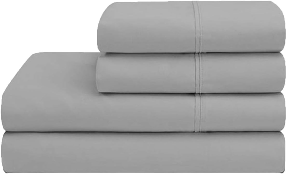 CLOVEFRY Queen Size Sheet Set 4 Piece 100 Cotton Bed