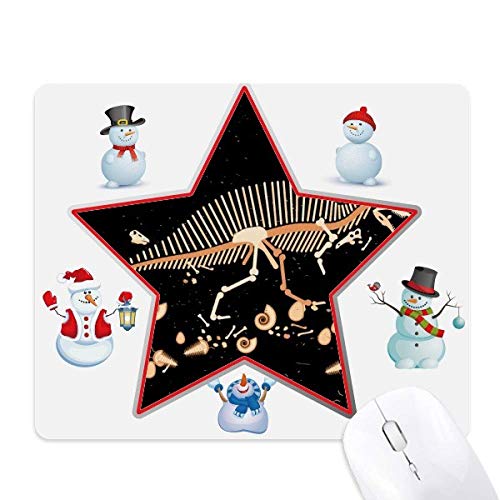Tapis de souris dinosaure grand os bonhomme de neige étoile xxl