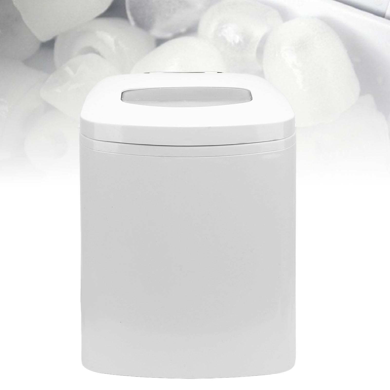 Annadue Pequeño Fabricante de Hielo, Máquina de Hielo de Encimera Portátil, Máquina Redonda de Fabricantes de Hielo, Automático Completo, Ahorro de Espacio, para Hogar, Cocina, (Enchufe