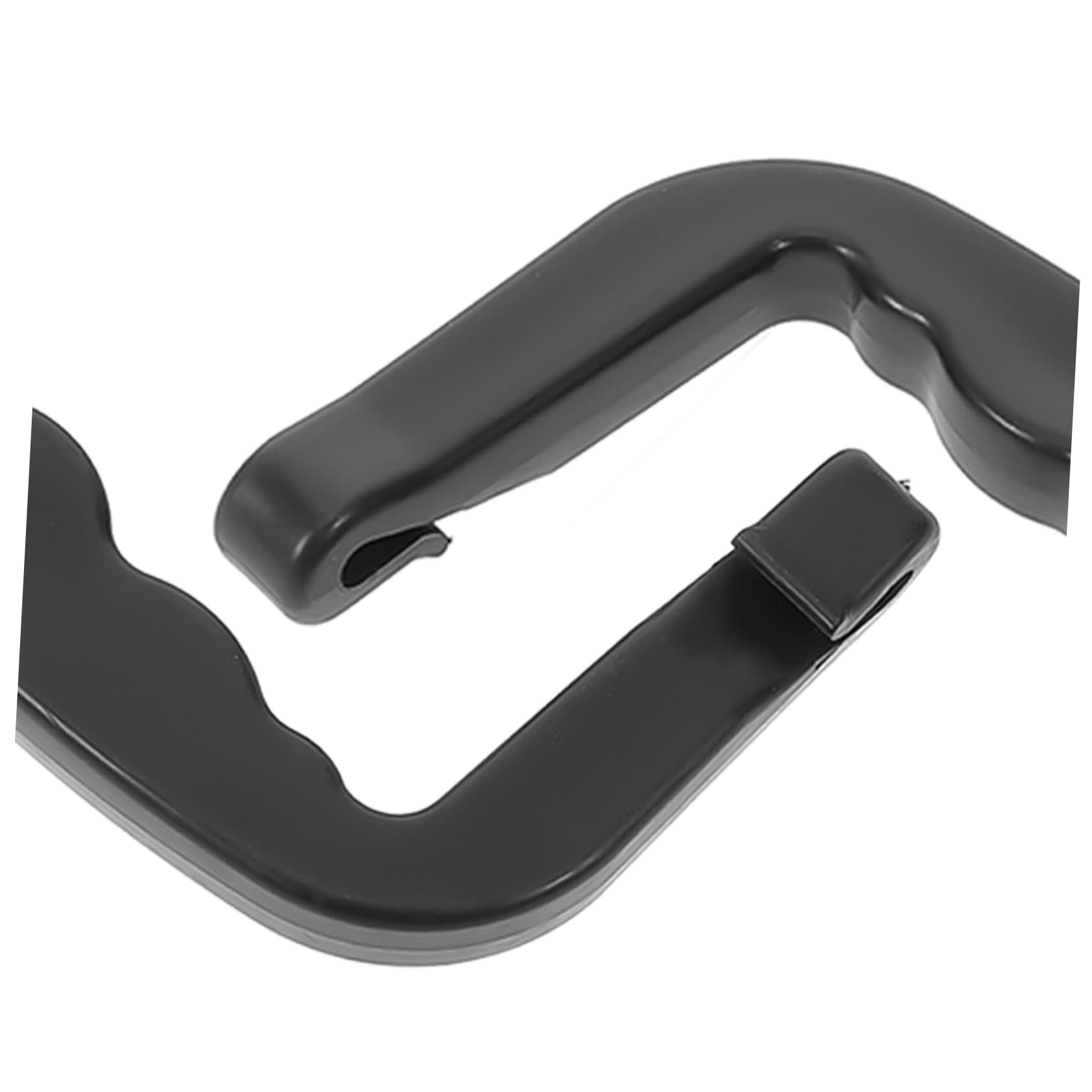 HANABASS Maniglia per Cat Carrier in Plastico Nero, Design Ergonomico senza Odori, 4 Pezzi Adatti per Gabbie e Trasportini di Vari Animali