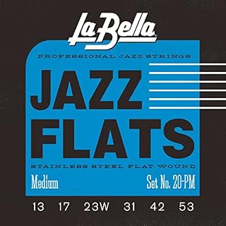 Labella L20PM Jeu de Cordes pour Guitare Electrique 13/53 Flat Wound Medium - Les Beatles, Paul McCartney, John Lennon, RIngo Starr, George Harrison