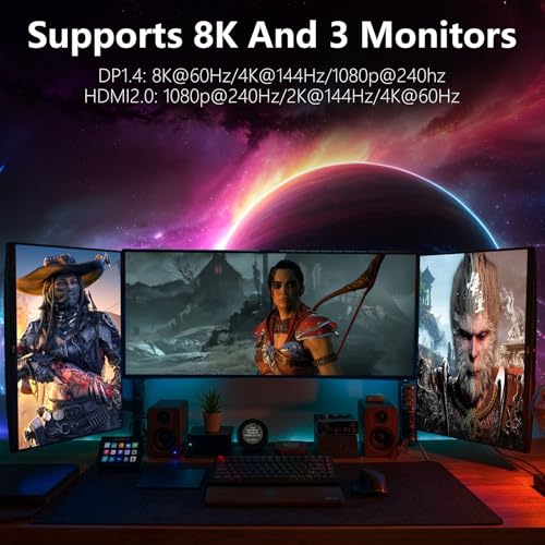 GTX 1060 6GB Computer Graphics Card, GDDR5 192bit 8K HDR VR Ready, 1060 Video Cards for Gaming PC, Tarjeta Gráfica Support Direct X12 PCIe3.0 * 16, Dual Cooling Fans, HDMI + 2*DP - Image 4