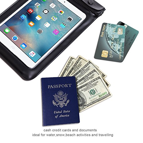 Image of Walnew Universal Waterproof eReader Protective Case Cover for Kindle Oasis, Kindle Paperwhite, Kindle Keyboard,Amazon Kindle eReader, Kindle Fire, Sony Kobo Nook ereader, iPad Mini and more,Black