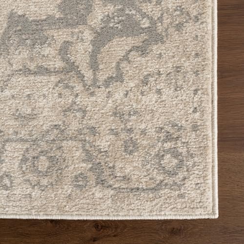 Tapete nuLOOM Medallion Beige y Gris 8x10 pies miniatura 4