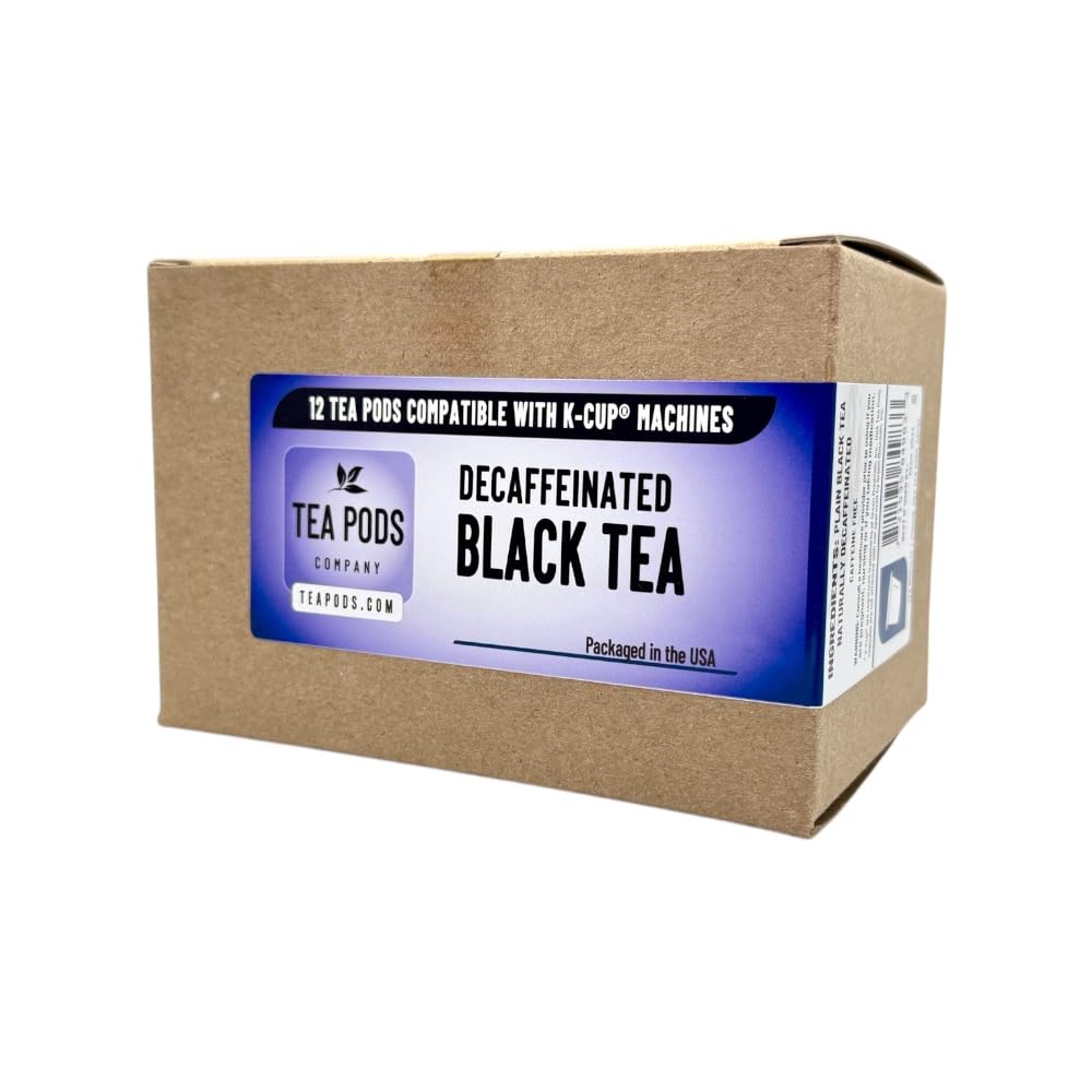 Cápsulas de té negro descafeinado compatibles con máquinas K-Cup