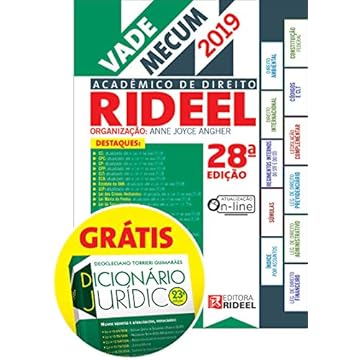 Capa do livro Vade Mecum Acadêmico de Direito Rideel. 1º Semestre 2019