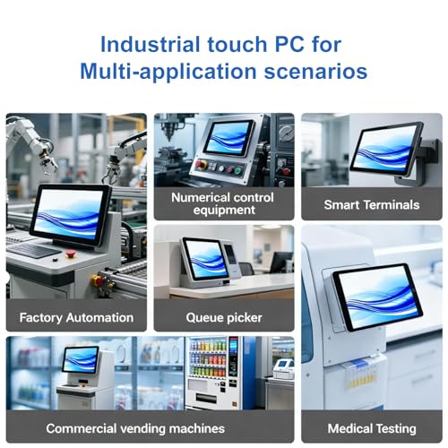 Image of GreenTouch 23.8 Inch Open-Frame Touchscreen LCD Monitor -Android All in one Computer with RK3566 RAM 4G & ROM 32G - Capacitive PCAP -1920x1080-16:9-Black - Front IK08 /IP65
