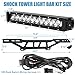 Drieaco Maverick X3 Shock Tower Light Bar with Mount Bracket and Rocker Switch Wiring Harness Kit Fits for 2017-2025 Can-Am Maverick X3/X3 MAX Accessories, UTV 60W Super Bright 12