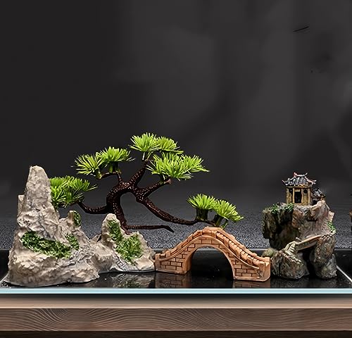 AWXZOM Aquarium Decor Plastic Plants