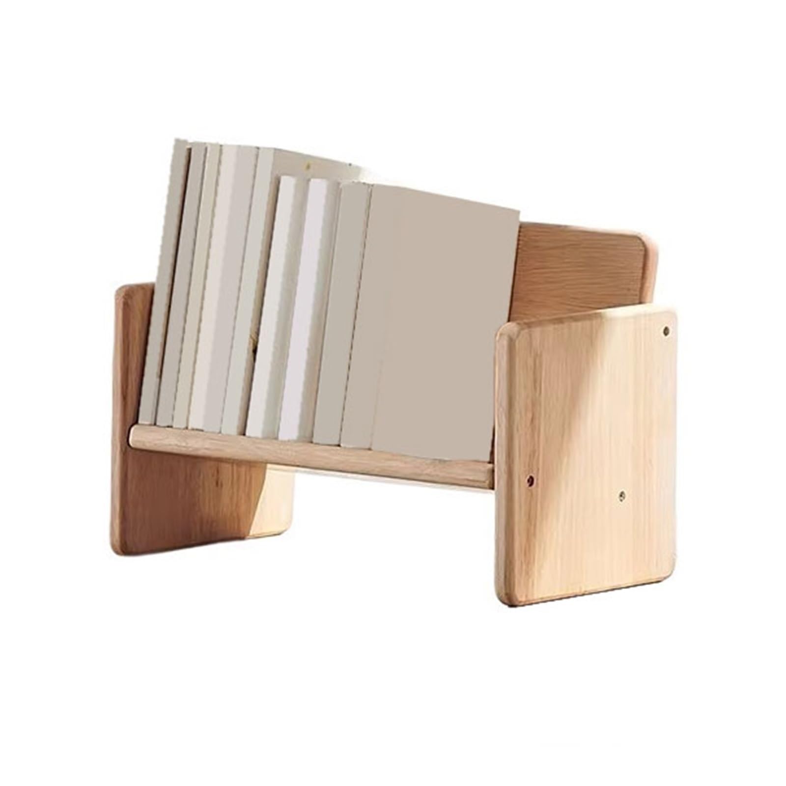 Lizhuzhuzs28 Bookcase Shelf Simple Style Desk Organizer Rack Wooden Tilt Bookshelf for Home Office Bookshelf Display