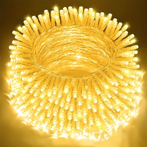 CNMTCCO lucine led decorative a batteria, 5M 50LEDs Luce a stringa a esterni con timer 6h, Piccola luce a stringa per interni per Natale,matrimonio,camera da letto,decorazione dell'albero (bianco)