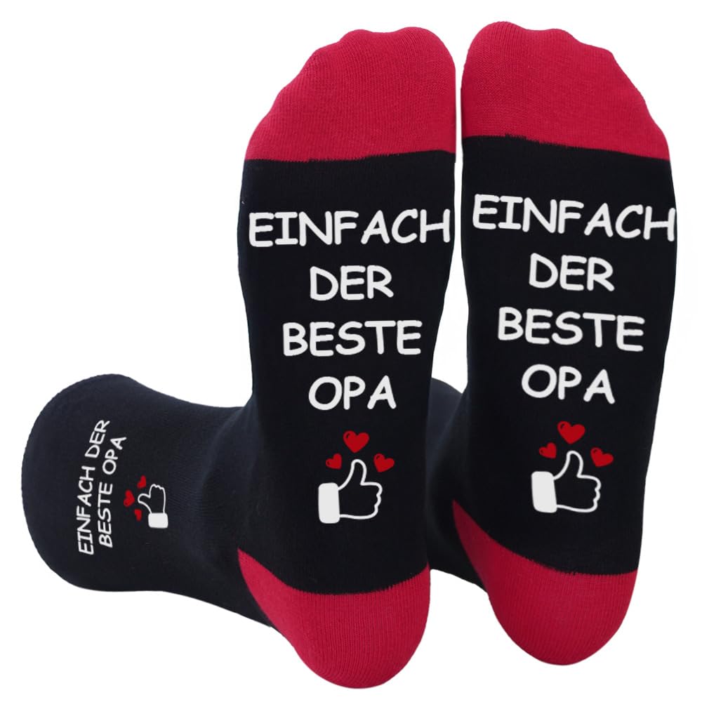 FLYWIND Vatertagsgeschenk für Papa Opa Vater Lustige Socken Herren Geschenke Vatertag für Männer Fun Socken Herrensocken Originelle Geburtstagsgeschenk Männertag Weihnachten Valentinstag