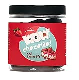 Trufas de chocolate espolvoreadas con cacao francés - Tarro de regalo de 130 g - Sin aceite de palma - WOW Chocolao! (Pastel de frutos rojos)