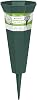 FloraCraft Affinity Plastic Cemetery Vase with Permanent Spike 4.4 inch x 12.75 inch Green