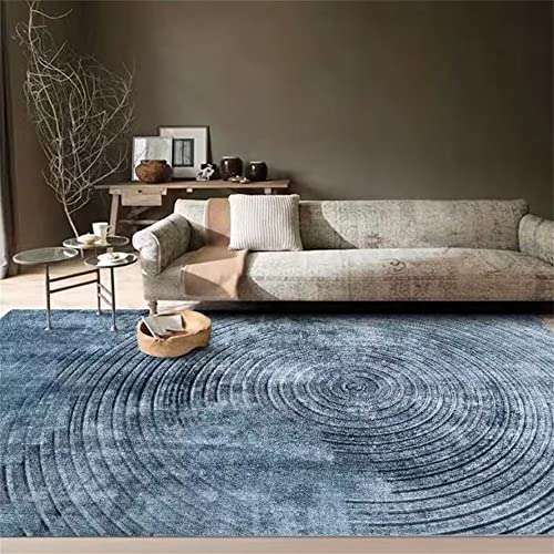 Alfombras para pasillos azules y lavables en un formato rectangular de 90x150cm 2