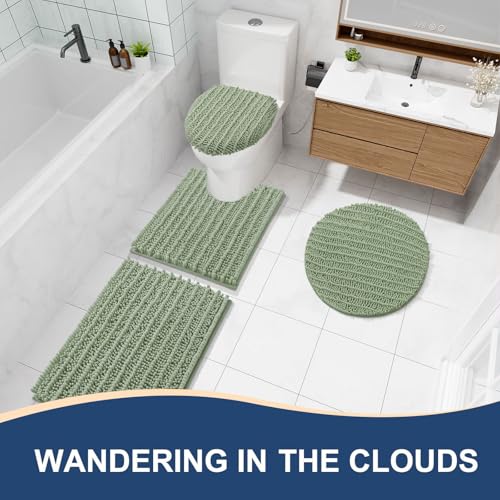 Arotive Bathroom Rugs Mat 34x21, Soft Absorbent Chenille Shaggy Bath Mat by Arotive - Used condition - Image 8