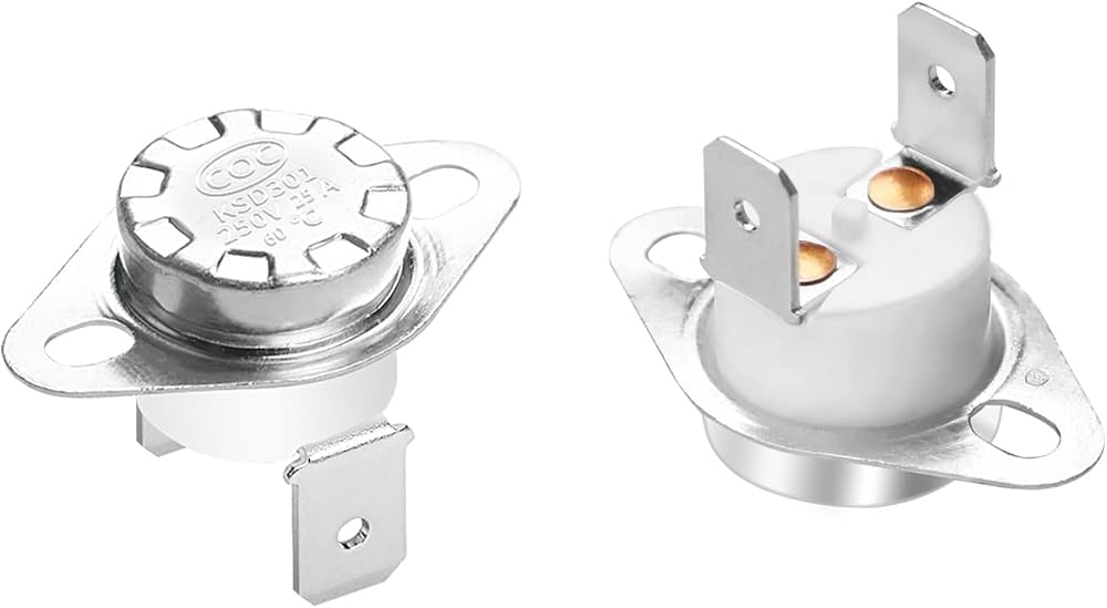 Aopin熱制御スイッチKSD301通常閉鎖NC 155度250V高電流20A Amazon.co.jp: Aopin熱制御スイッチKSD301通常閉鎖NC 60度250V高