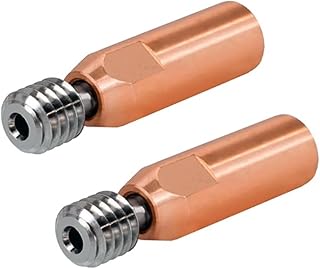 APAAZO 3D Printer 2Pcs Bimetal CR10 Titanium Alloy Heat Break Throat 1.75mm Copper Plating Tube 4.1mm Through Compatible With Ender 3 CR-10 Hotend (Color : 1.75mm)