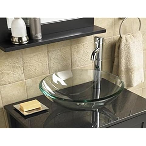 BELOFAY Modern Tempered Glass Vessel Sink Cover