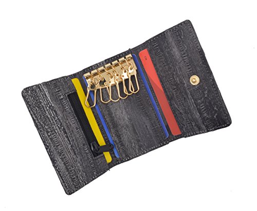 MARSHAL Eel Skin Soft Leather Key Case Wallet2