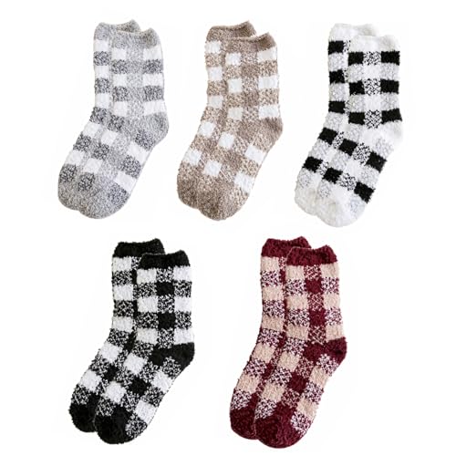 Calcetines peludos de textura premium con acabado grueso y esponjoso unisex