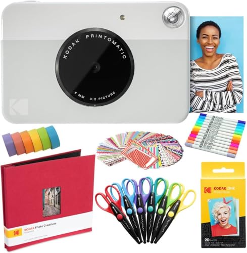 Kodak Printomatic Instant Camera Art Bundle