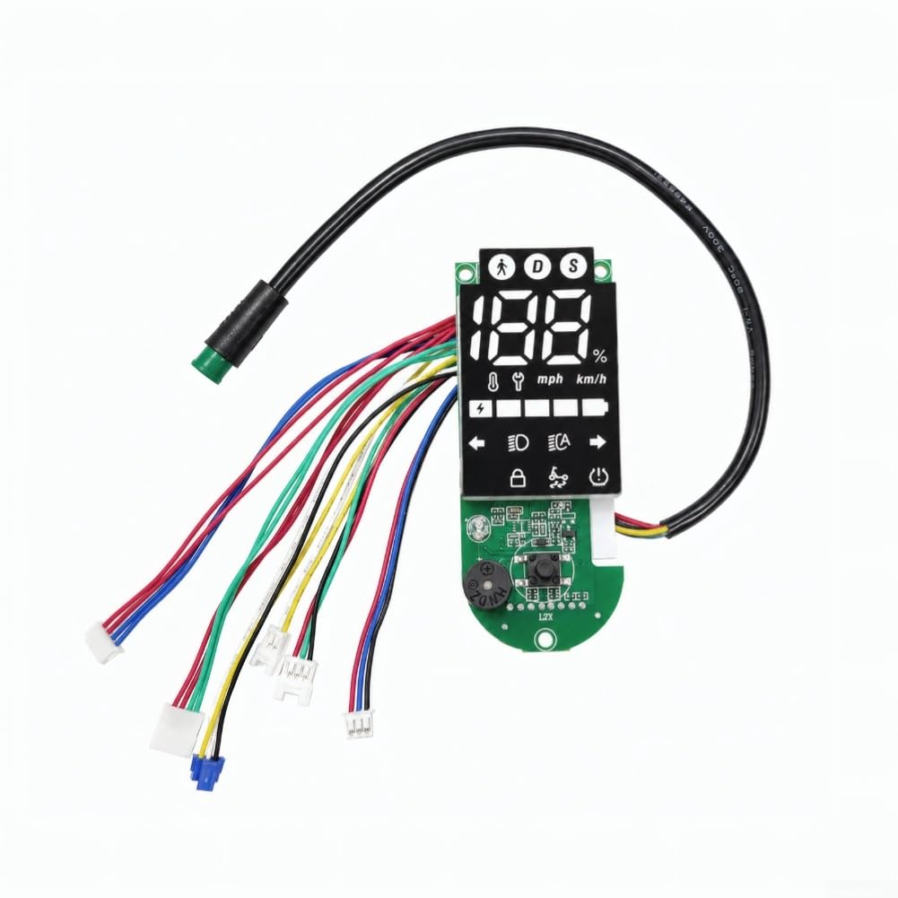 Panel de visualización para scooter eléctrico, 3 modos de velocidad, negro