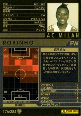 Amazon.co.jp: WCCF/12-13/176/ACミラン/ロビーニョ : スポーツ