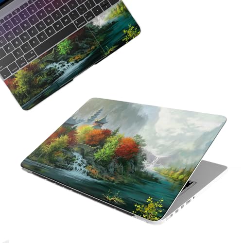 Image of Galaxsia Scenery D3 Top+Wrist Pad Vinyl Laptop Skin /Sticker /Cover Upto 15.6 Inches Laptops Laminated-Removable-HD Quality Compatible for Hp-Dell-Sony-Lenovo-Asus etc.(15x10 Inches)