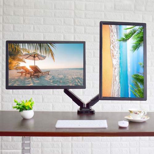 Amazon.co.jp: Lumen MA-GS207BK ガススプリング式 2面液晶