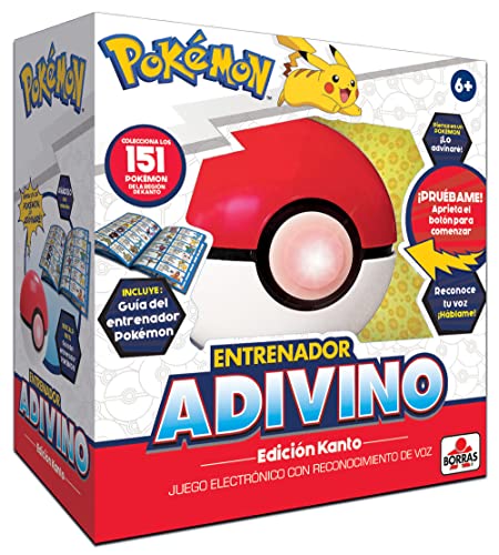 BORRAS - Pokémon Adivino | Demuestra Tus conocimientos de Pokémon con el Entrenador Adivino | Poké Ball descubrirá en qué Pokémon Estas Pensando | a Partir de 6 años (19443)